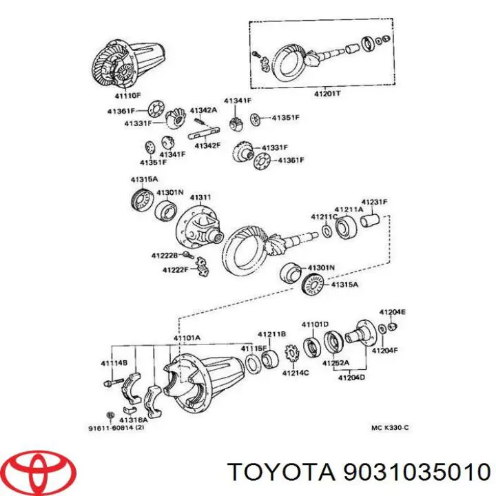 Retén del semieje delantero Toyota 9031035010 precio, desde 5,84 EUR