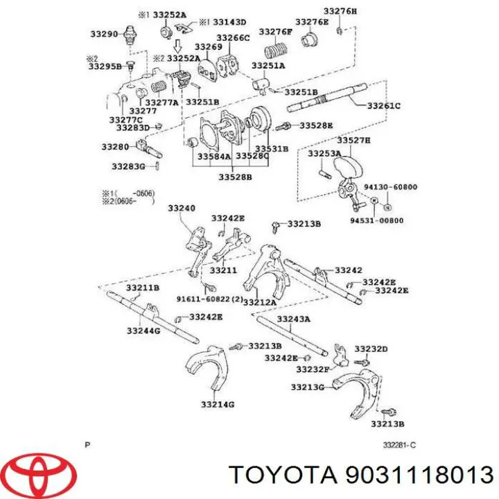 Retén del vástago del cambio de la caja de cambios Toyota 9031118013 precio, desde 4,76 EUR