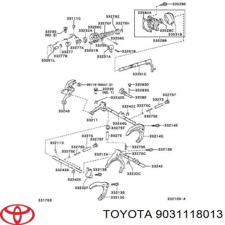 Retén del vástago del cambio de la caja de cambios Toyota 9031118013 precio, desde 3,68 EUR