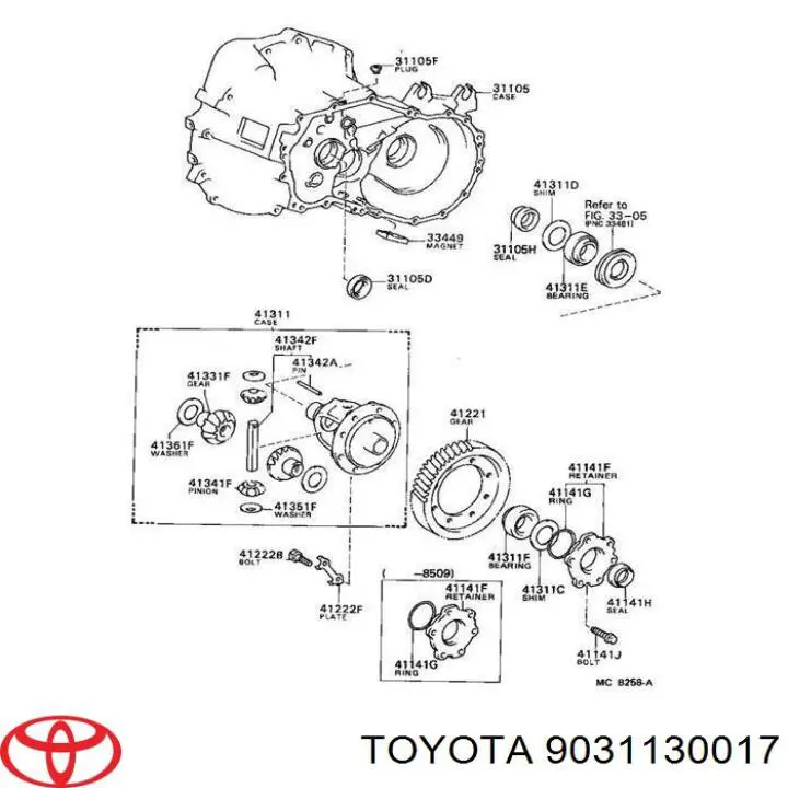 Comprar 9031130017 Toyota Retén de cigüeñal frontal