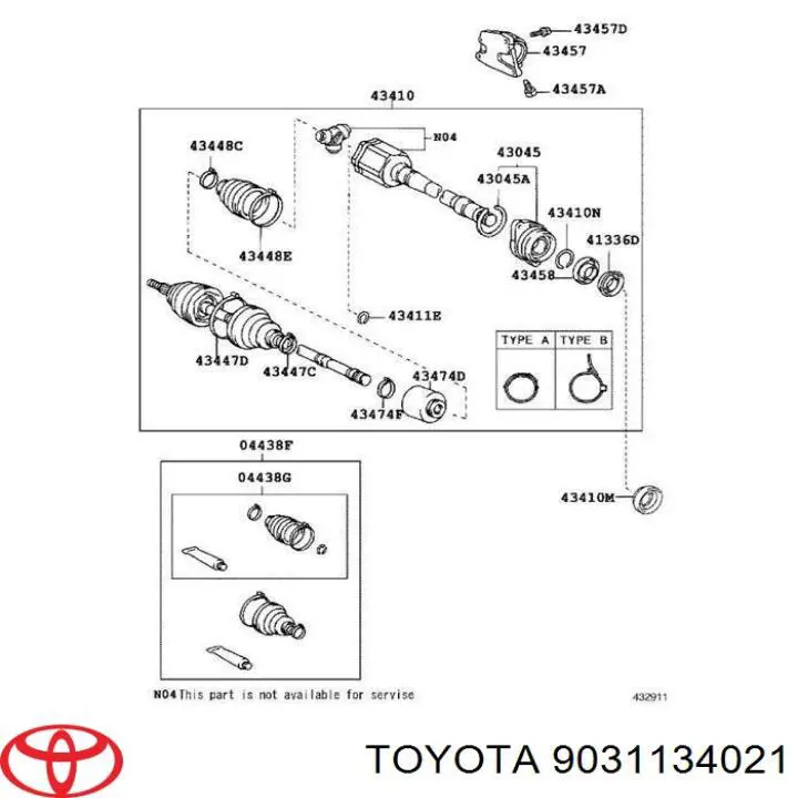 Comprar 9031134021 Toyota Retén de salida delantero de la caja de transferencia