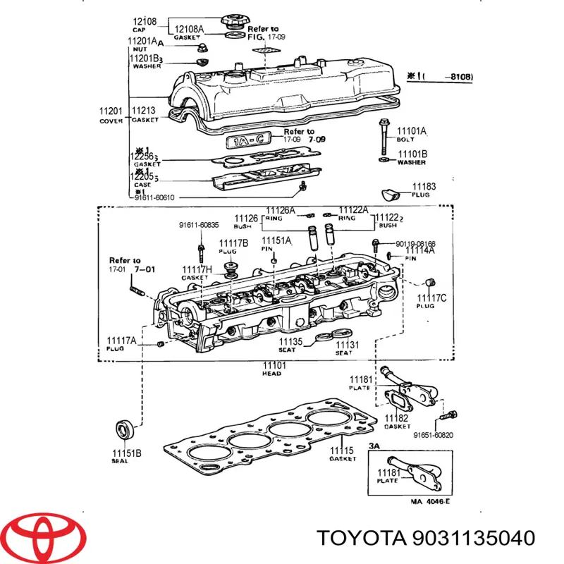 Comprar 9031135040 Toyota Retén de cigüeñal frontal