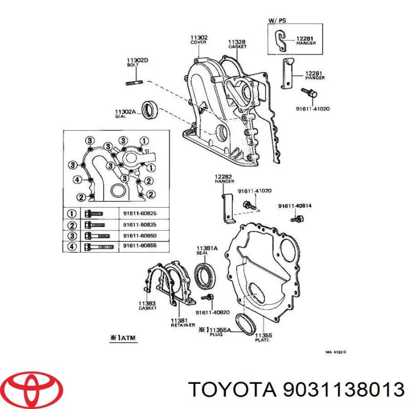 9031138013 Toyota