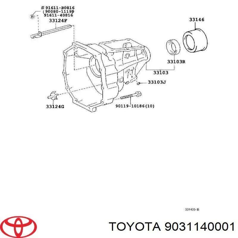 Retén del eje secundario de la transmisión Toyota 9031140001 precio, desde 4,83 EUR