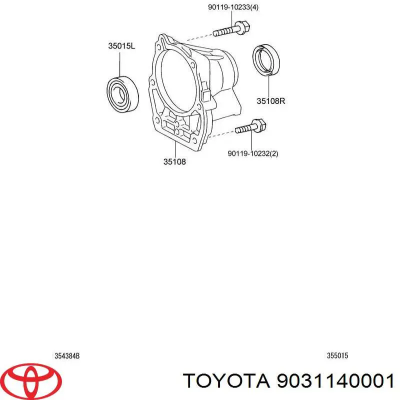 Comprar 9031140001 Toyota Retén del eje secundario de la transmisión