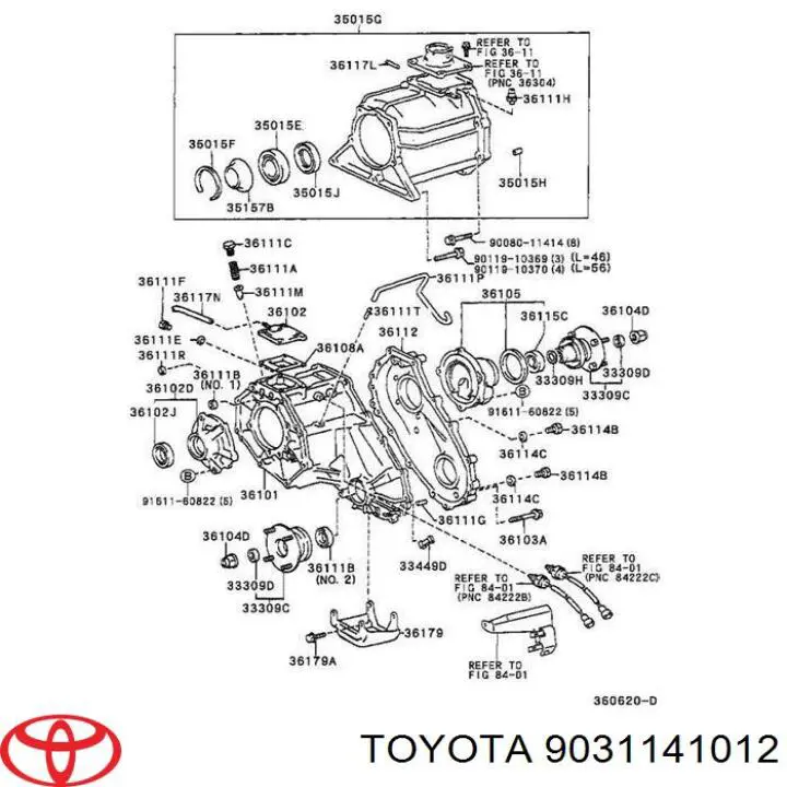 9031141012 Toyota anillo reten engranaje distribuidor