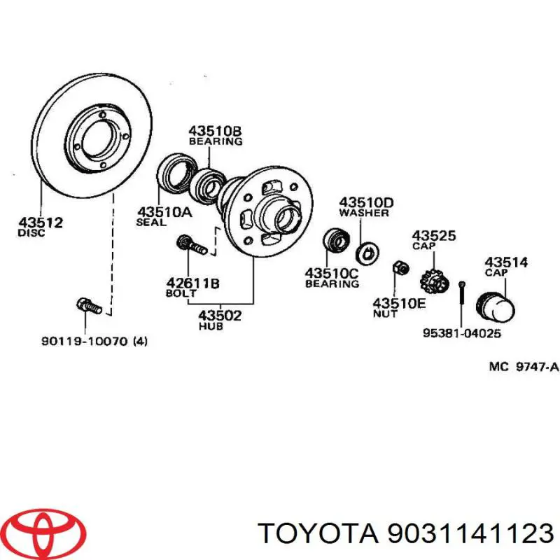 9031141123 Toyota