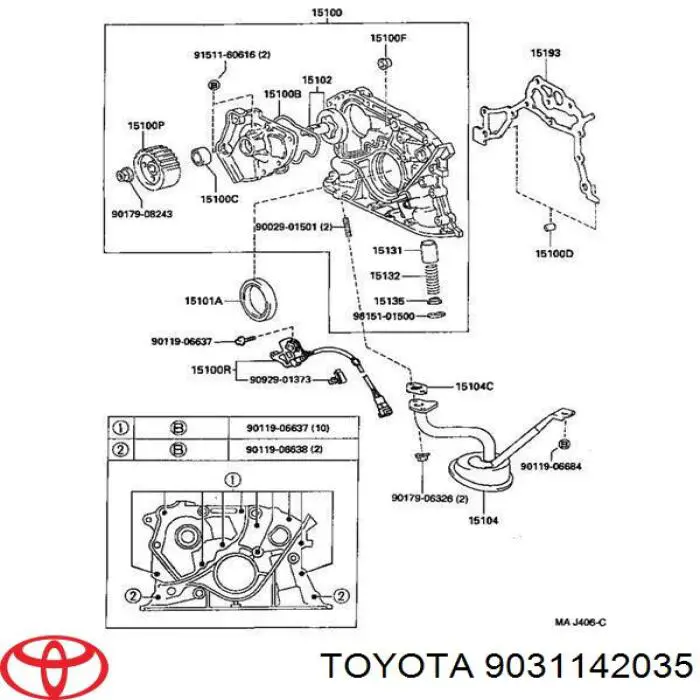 Retén de cigüeñal frontal Toyota 9031142035 precio, desde 7,18 EUR