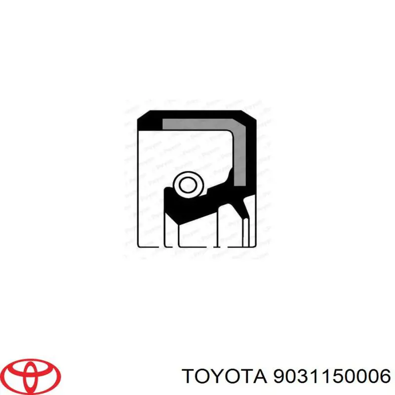 9031150007 Toyota anillo retén, cigüeñal frontal