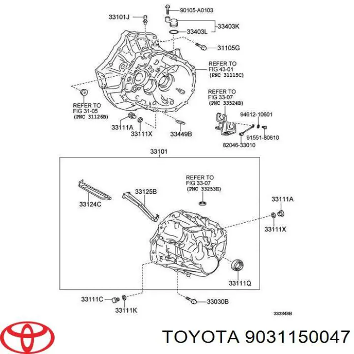 9031150047 Toyota anillo retén de semieje, eje delantero, izquierdo