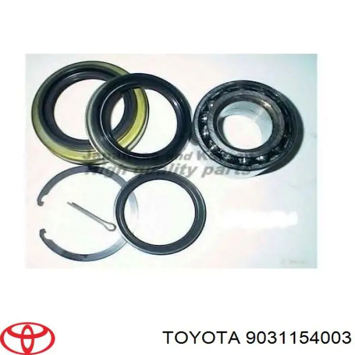 Retén exterior del cubo de rueda delantero 9031154003 Toyota