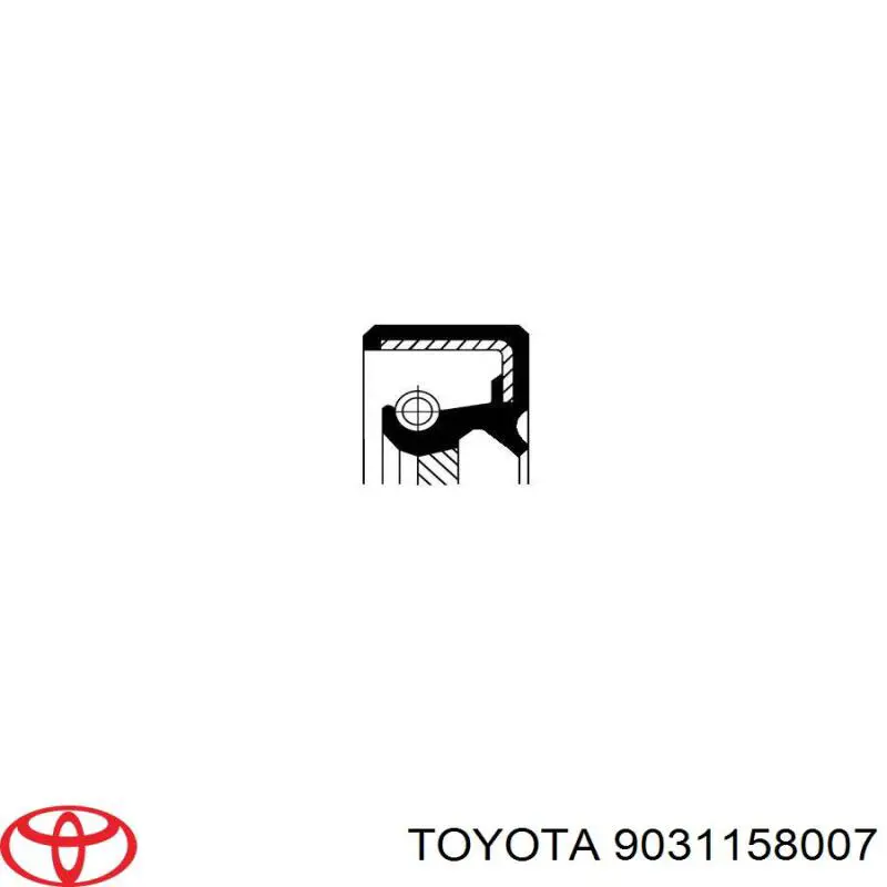 Anillo retén, cigüeñal frontal para Toyota Land Cruiser (J8)