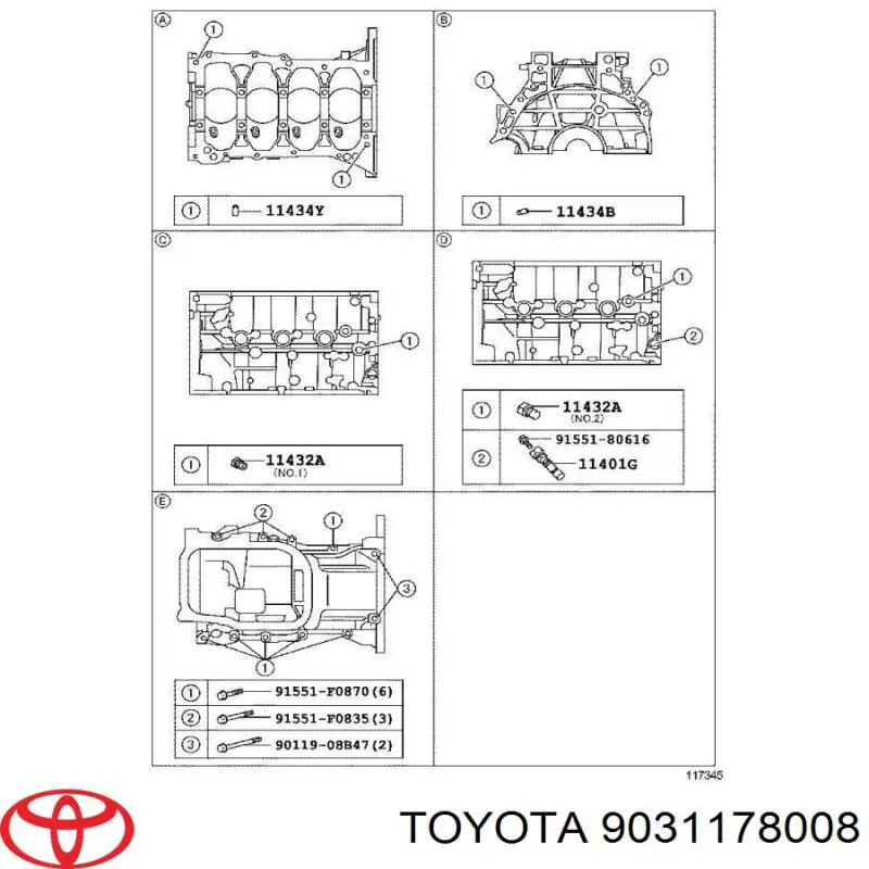 9031178008 Toyota