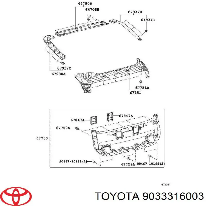  Toyota 9033316003 precio, desde 2,38 EUR