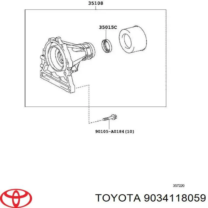 9034118059 Toyota tapón de llenado caja de cambios/transmisión automática