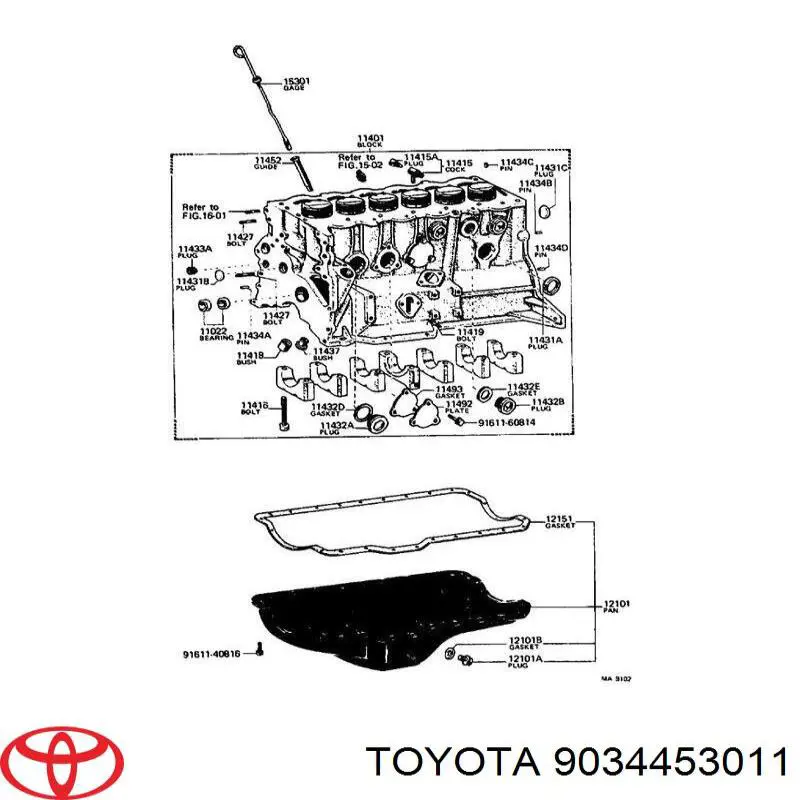 9034453011 Toyota