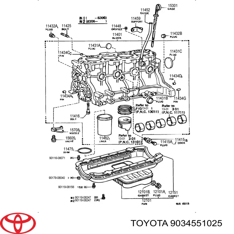 9034551025 Toyota