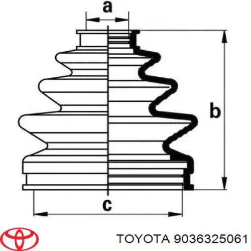 Comprar 9036325061 Toyota Cojinete del eje secundario de la caja de cambios
