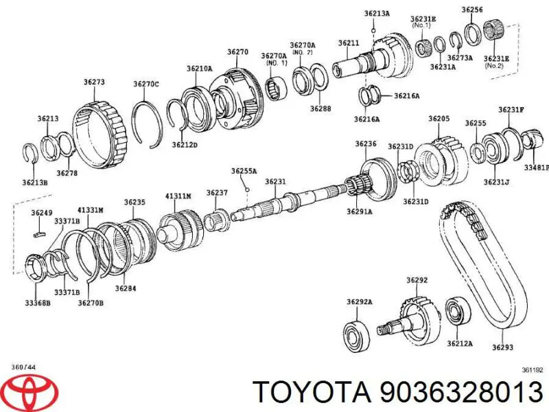 9036328013 Toyota