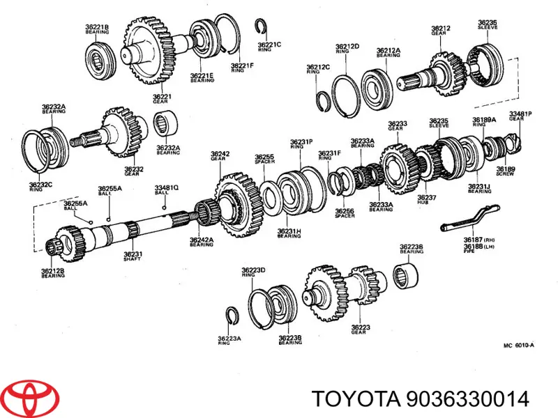 Cojinete del eje secundario de la caja de cambios Hyundai/Kia MD701728 precio, desde 27,98 EUR