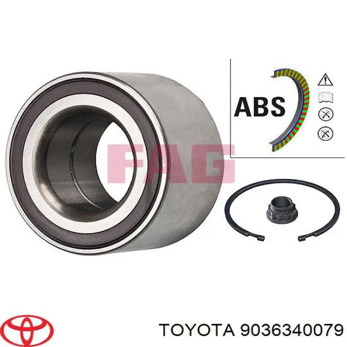 Comprar 9036340079 Toyota Cojinete de rueda delantero