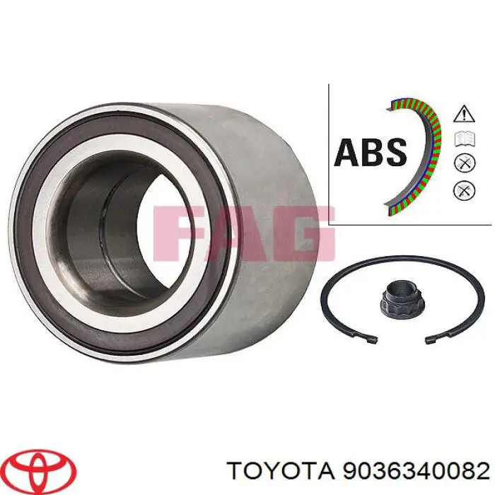Comprar 9036340082 Toyota Cojinete de rueda delantero