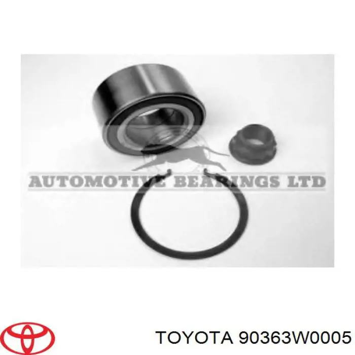 Rodamiento de rueda delantero Toyota 90363W0005