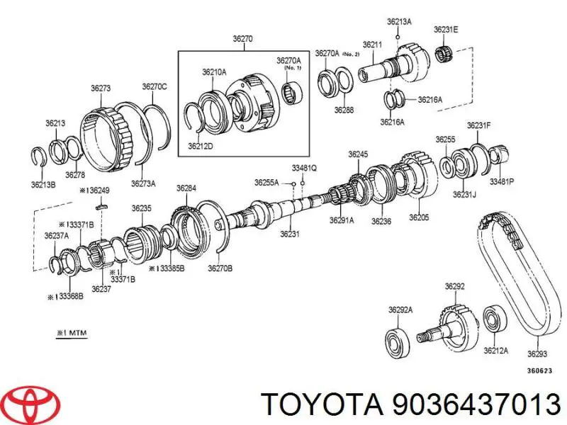 9036437013 Toyota