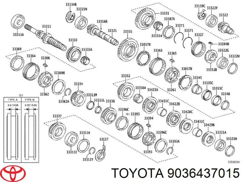 9036437015 Toyota