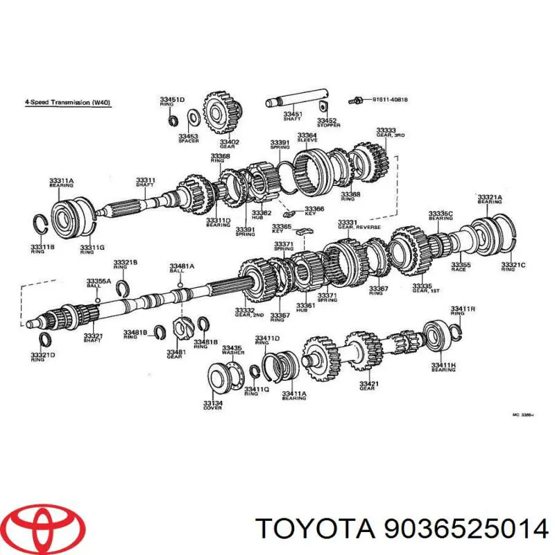 9036525014 Toyota