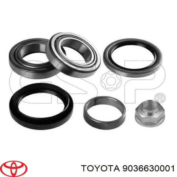 9036630001 Toyota cojinete de rueda trasero