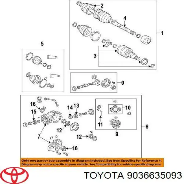 9036635093 Toyota