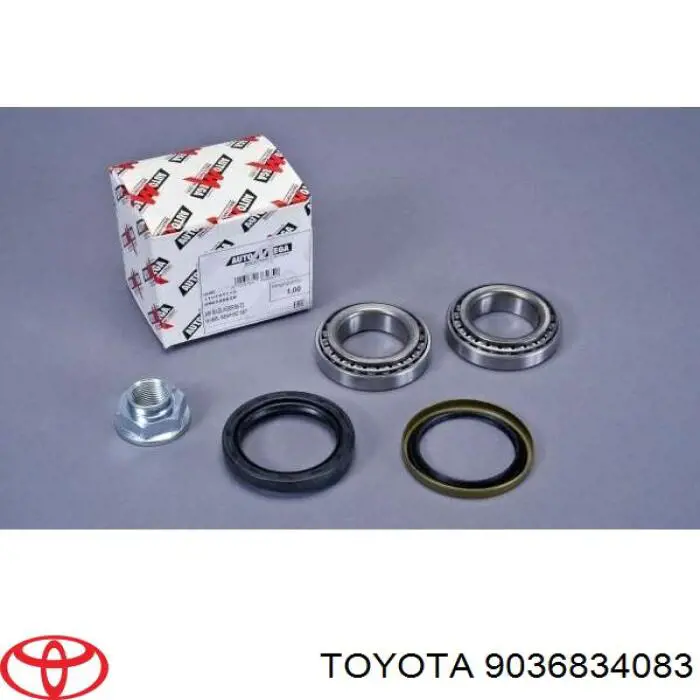 Cojinete de rueda trasero exterior TOYOTA 9036834083