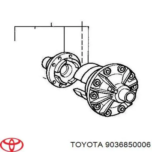 Cojinete del diferencial del eje delantero Toyota 9036850006 precio, desde 114,89 EUR