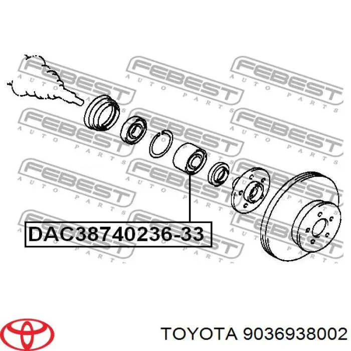 Cojinete de rueda delantero Toyota Celica T16
