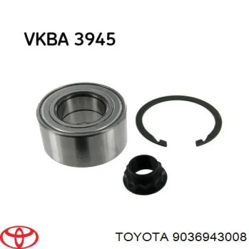 Cojinete de rueda delantero Toyota 9036943008 precio, desde 43,06 EUR