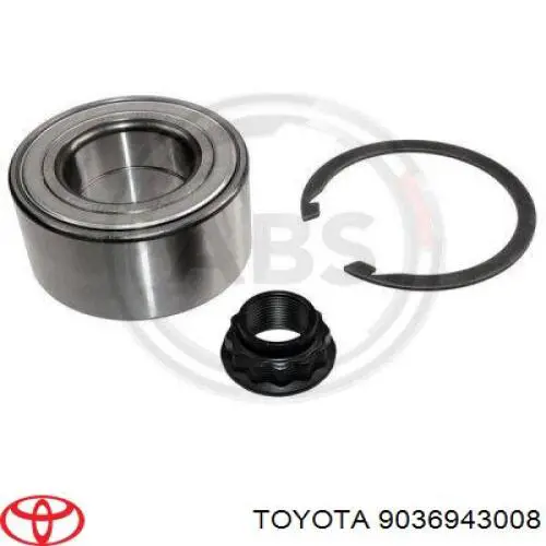 Rodamiento de rueda delantero Toyota 9036943008