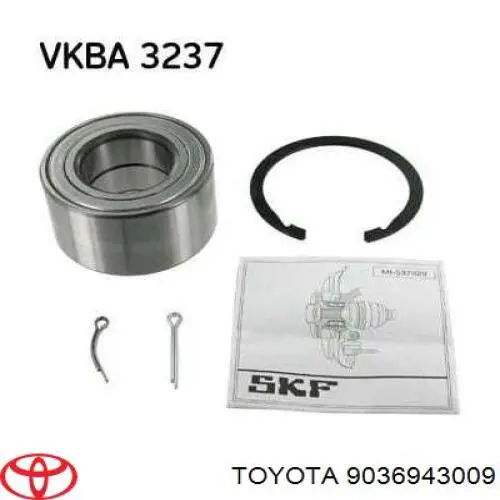 9036943009 Toyota cojinete de rueda delantero