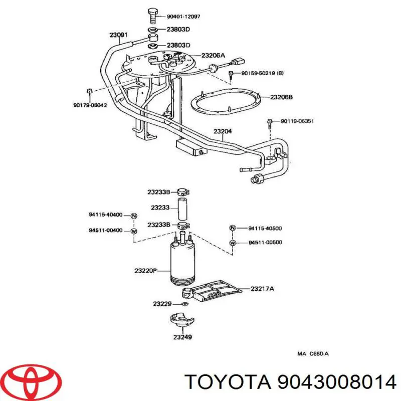 9043008014 Toyota