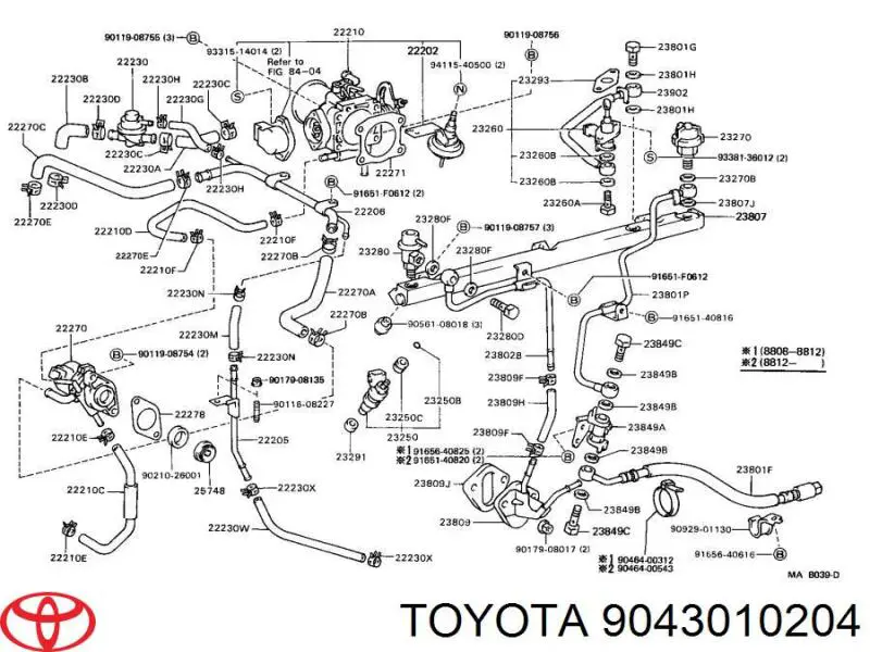 9043010204 Toyota