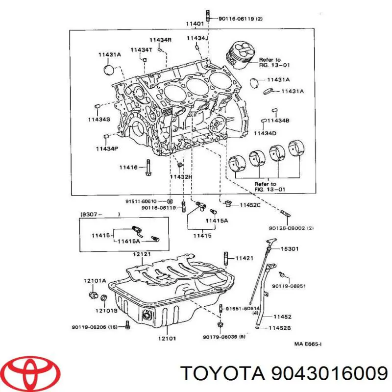 9043016009 Toyota