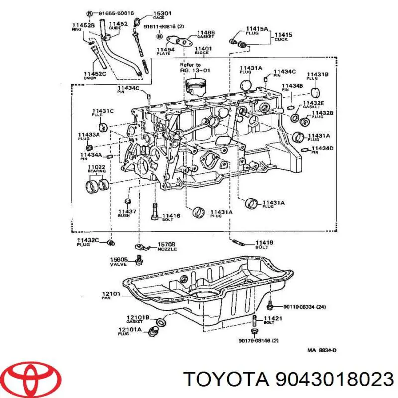 9043018023 Toyota