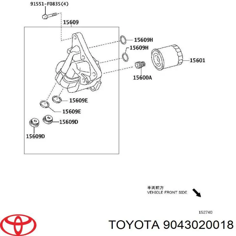 9043020018 Toyota