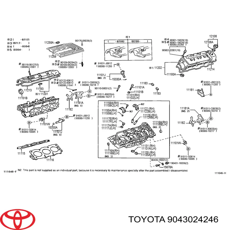  Toyota 9043024246 precio, desde 2,15 EUR