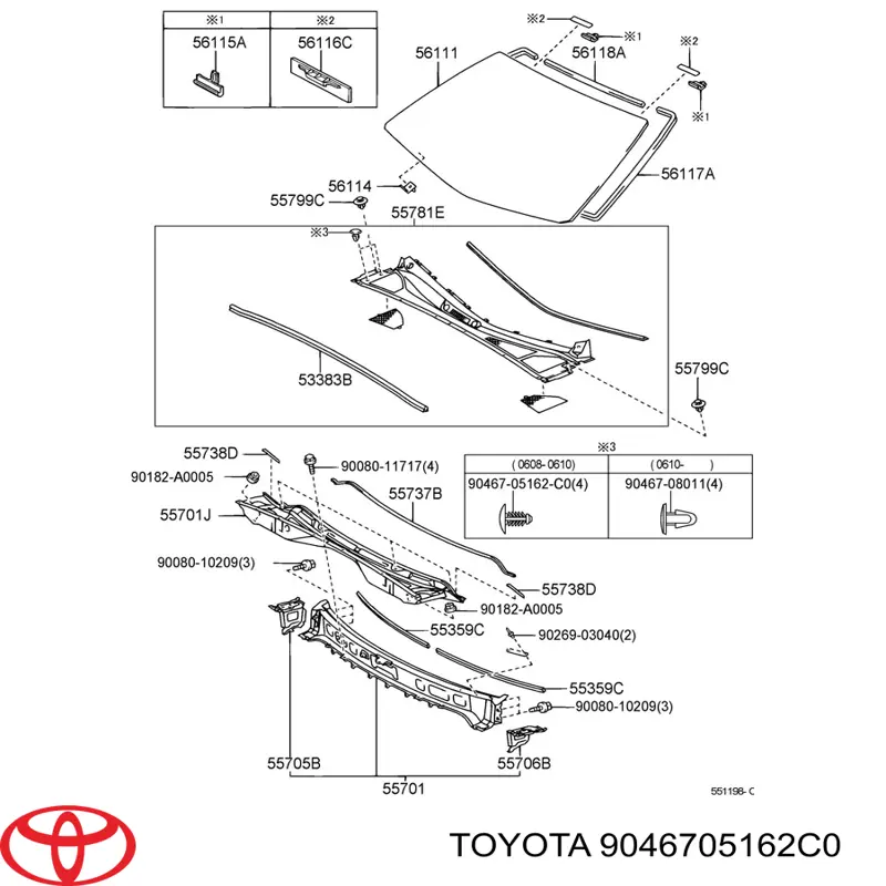 Comprar 9046705162C0 Toyota 
