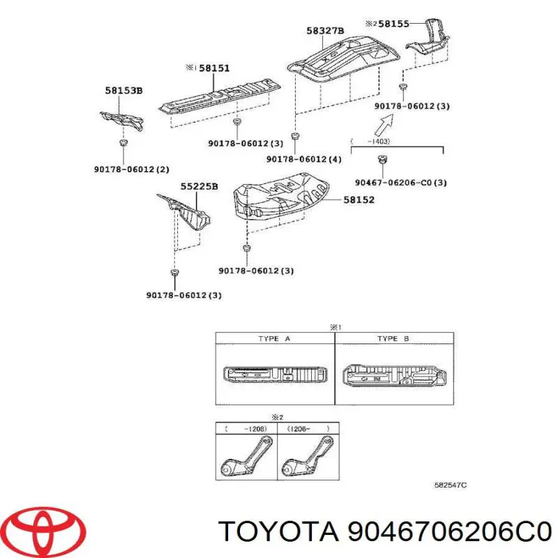 9046706206C0 Toyota piston (clip De Una Campana Calefactora)