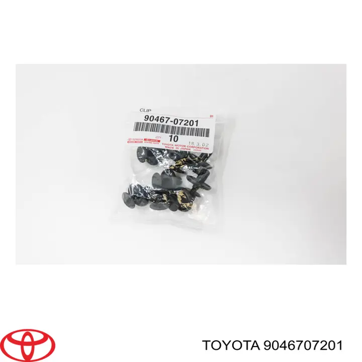 Comprar 9046707201 Toyota Clip de fijación de parachoques trasero