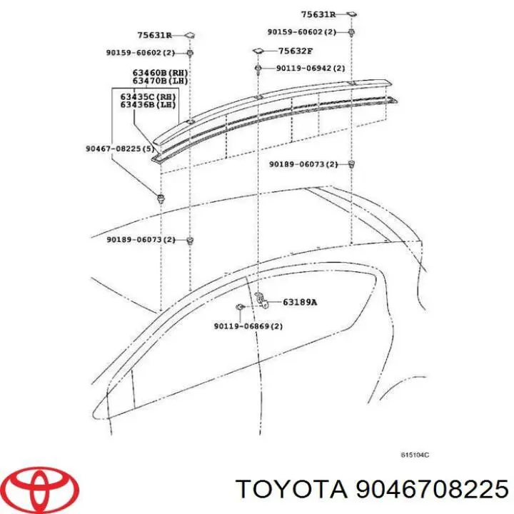 9046708225 Toyota