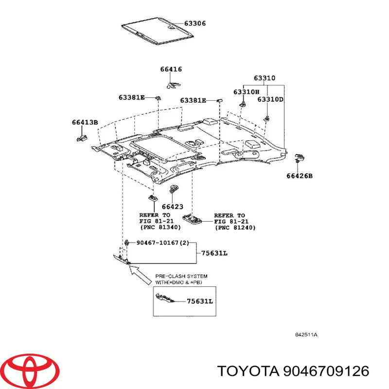 Clip de fijación del guardabarros delantero Toyota 9046709126 precio, desde 2,00 EUR