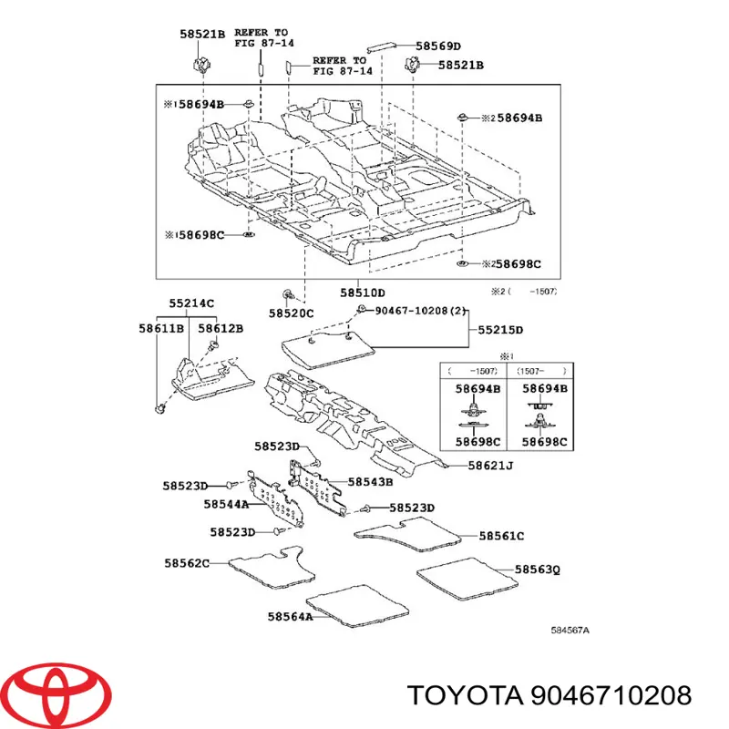 9046710208 Toyota